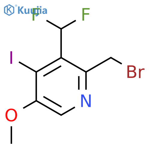 2-(Bromomethyl)-3-(difluoromethyl)-4-iodo-5-methoxypyridine structure