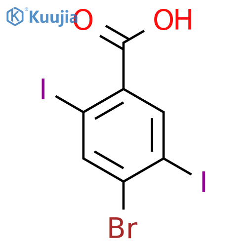 4-Bromo-2,5-diiodobenzoic acid structure