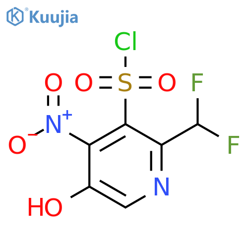 2-(Difluoromethyl)-5-hydroxy-4-nitropyridine-3-sulfonyl chloride structure