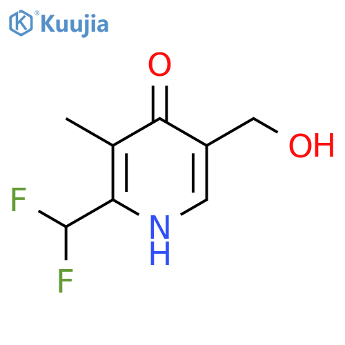 2-(Difluoromethyl)-4-hydroxy-3-methylpyridine-5-methanol structure