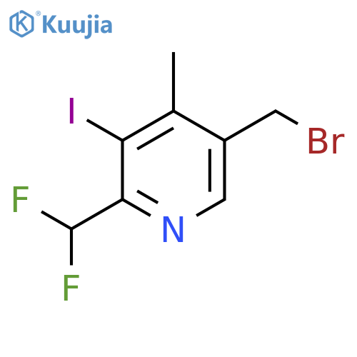5-(Bromomethyl)-2-(difluoromethyl)-3-iodo-4-methylpyridine structure