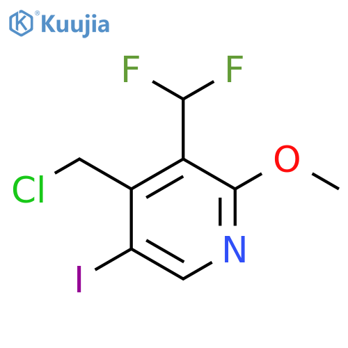 4-(Chloromethyl)-3-(difluoromethyl)-5-iodo-2-methoxypyridine structure