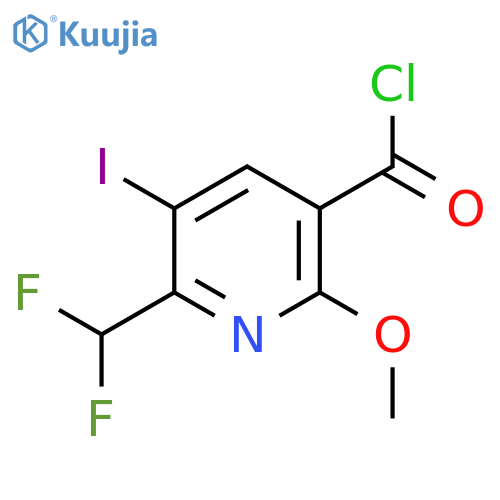 2-(Difluoromethyl)-3-iodo-6-methoxypyridine-5-carbonyl chloride structure