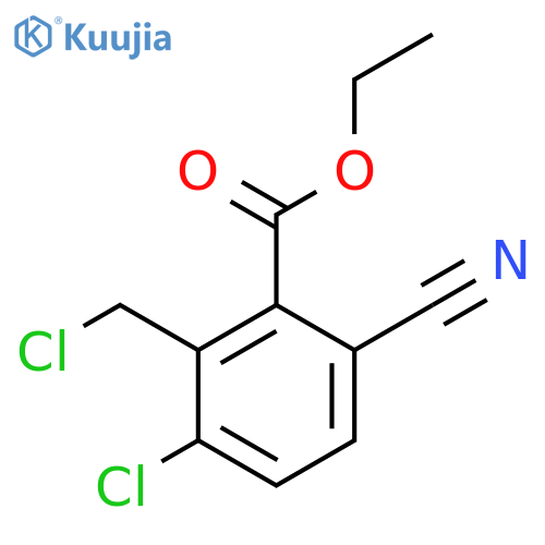 Ethyl 3-chloro-2-chloromethyl-6-cyanobenzoate structure