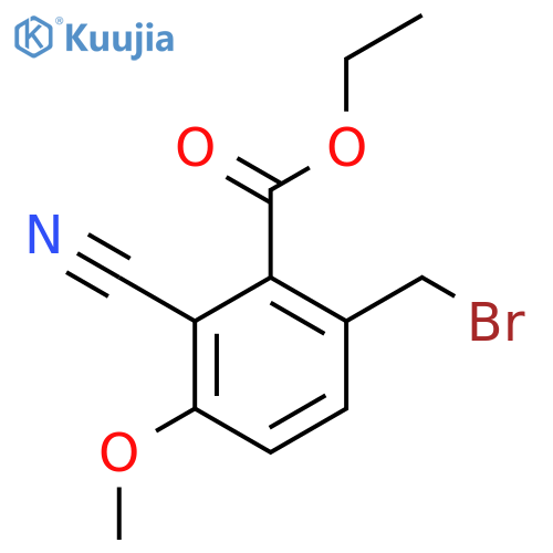 Ethyl 6-bromomethyl-2-cyano-3-methoxybenzoate structure