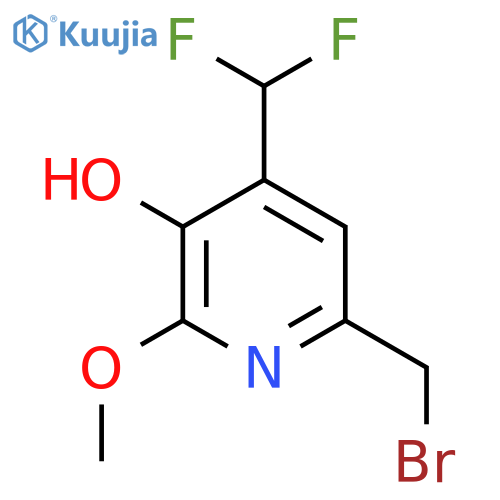 6-(Bromomethyl)-4-(difluoromethyl)-3-hydroxy-2-methoxypyridine structure