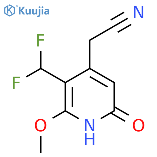 3-(Difluoromethyl)-6-hydroxy-2-methoxypyridine-4-acetonitrile structure