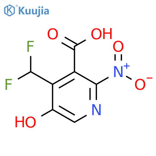 4-(Difluoromethyl)-5-hydroxy-2-nitropyridine-3-carboxylic acid structure