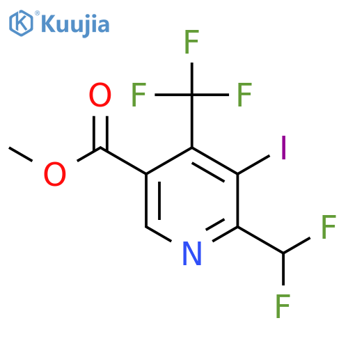Methyl 2-(difluoromethyl)-3-iodo-4-(trifluoromethyl)pyridine-5-carboxylate structure