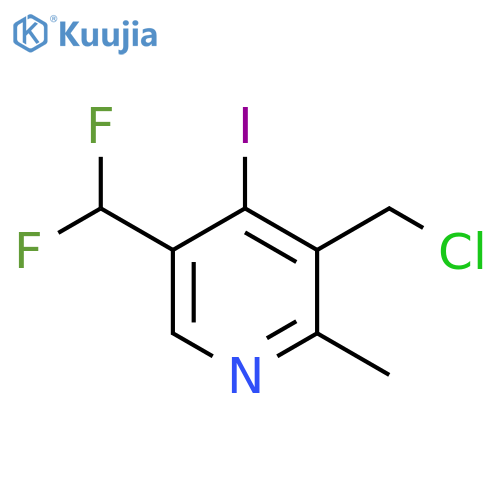 3-(Chloromethyl)-5-(difluoromethyl)-4-iodo-2-methylpyridine structure