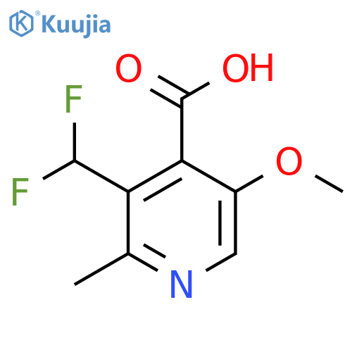 3-(Difluoromethyl)-5-methoxy-2-methylpyridine-4-carboxylic acid structure