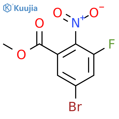 Methyl 5-bromo-3-fluoro-2-nitrobenzoate structure