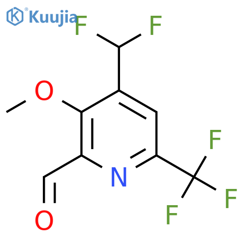 4-(Difluoromethyl)-3-methoxy-6-(trifluoromethyl)pyridine-2-carboxaldehyde structure