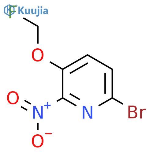 6-Bromo-3-fluoromethoxy-2-nitropyridine structure