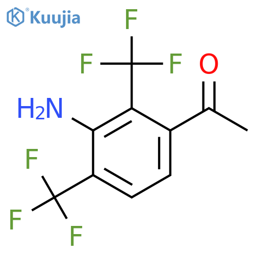 3'-Amino-2',4'-bis(trifluoromethyl)acetophenone structure