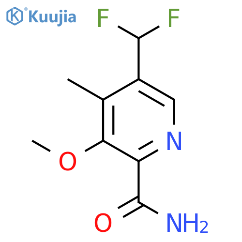 5-(Difluoromethyl)-3-methoxy-4-methylpyridine-2-carboxamide structure