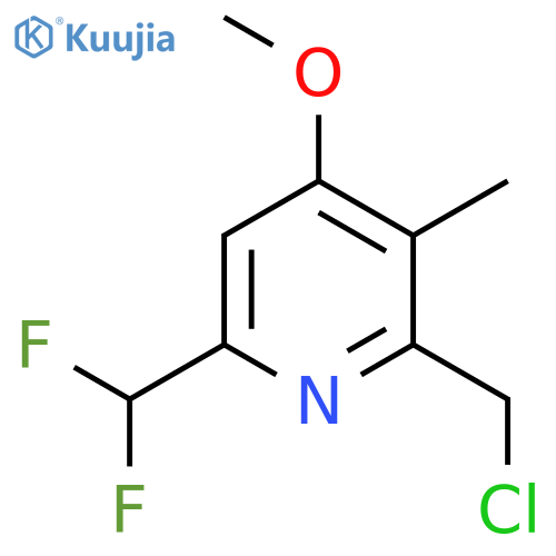 2-(Chloromethyl)-6-(difluoromethyl)-4-methoxy-3-methylpyridine structure