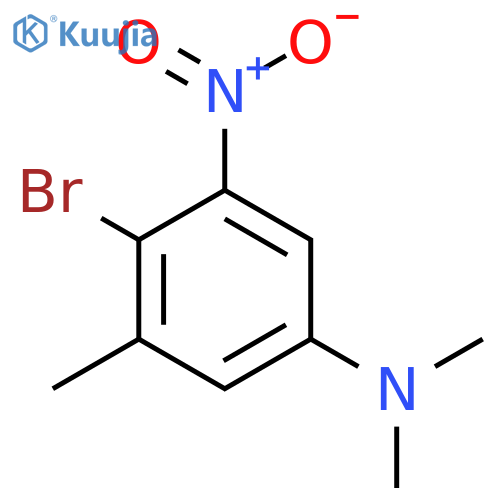 4-Bromo-5-nitro-N,N,3-trimethylaniline structure