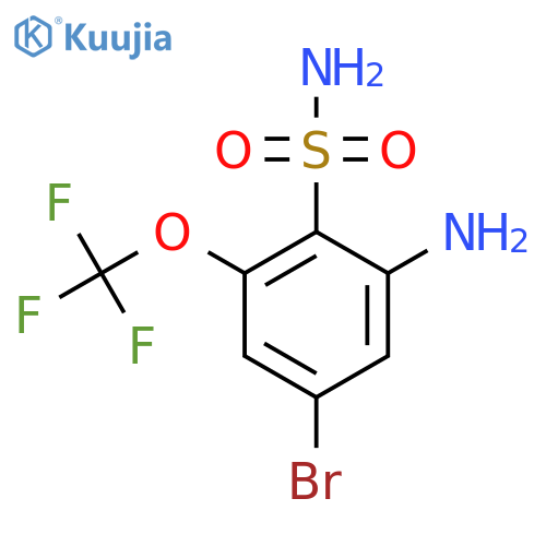 2-Amino-4-bromo-6-(trifluoromethoxy)benzenesulfonamide structure