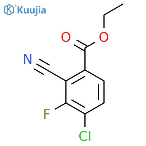 Ethyl 4-chloro-2-cyano-3-fluorobenzoate structure