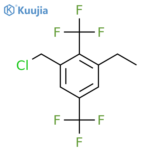 2,5-Bis(trifluoromethyl)-3-ethylbenzyl chloride structure