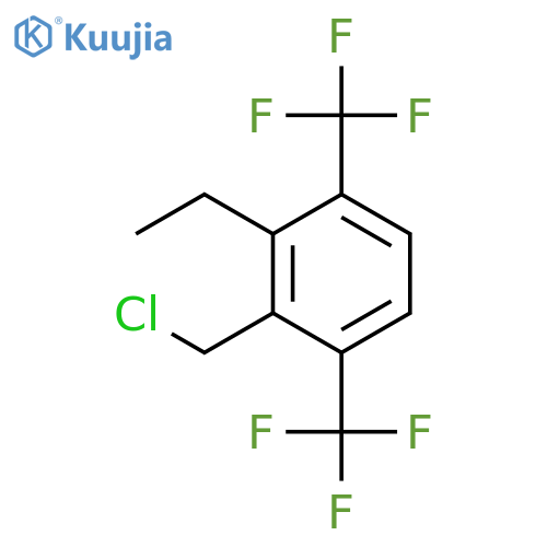 3,6-Bis(trifluoromethyl)-2-ethylbenzyl chloride structure