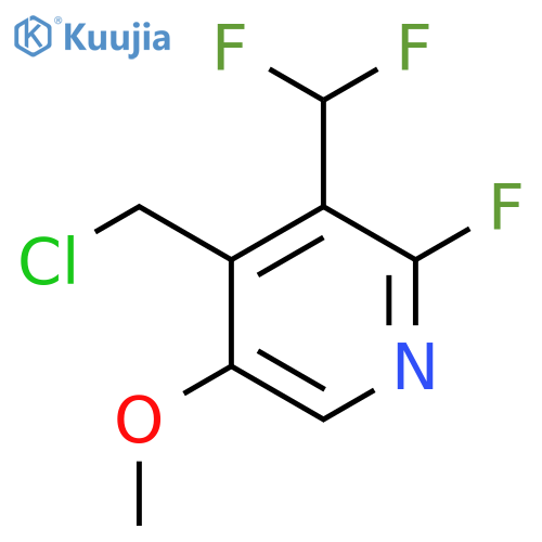 4-(Chloromethyl)-3-(difluoromethyl)-2-fluoro-5-methoxypyridine structure