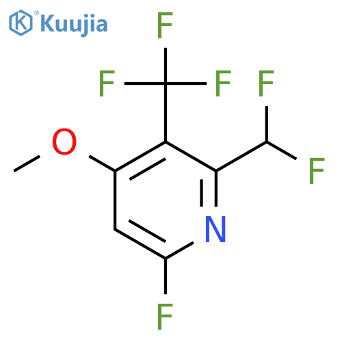 2-(Difluoromethyl)-6-fluoro-4-methoxy-3-(trifluoromethyl)pyridine structure