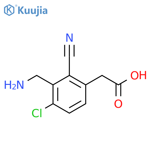 3-Aminomethyl-4-chloro-2-cyanophenylacetic acid structure