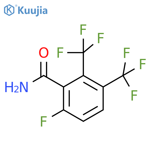 2,3-Bis(trifluoromethyl)-6-fluorobenzamide structure