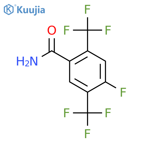 2,5-Bis(trifluoromethyl)-4-fluorobenzamide structure