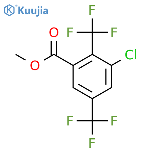 Methyl 2,5-bis(trifluoromethyl)-3-chlorobenzoate structure
