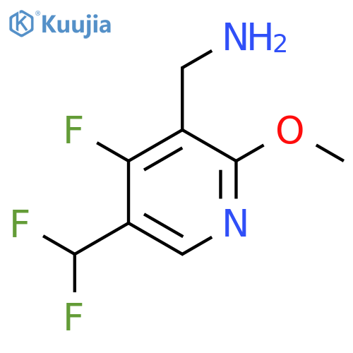3-(Aminomethyl)-5-(difluoromethyl)-4-fluoro-2-methoxypyridine structure
