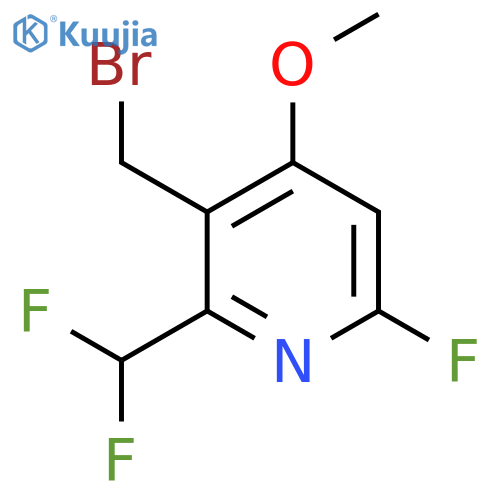 3-(Bromomethyl)-2-(difluoromethyl)-6-fluoro-4-methoxypyridine structure