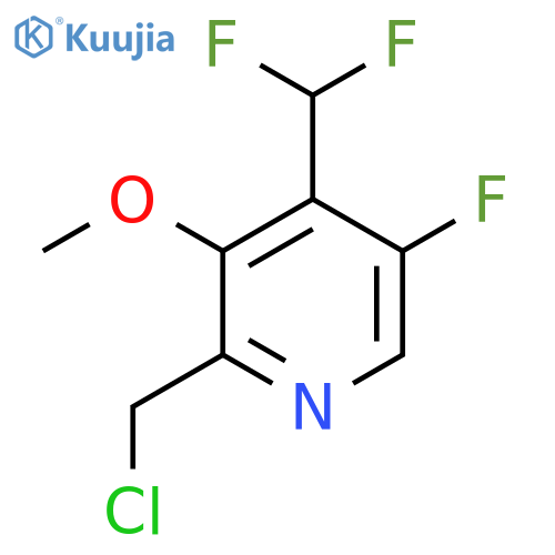 2-(Chloromethyl)-4-(difluoromethyl)-5-fluoro-3-methoxypyridine structure