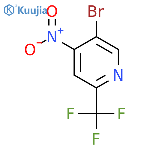 5-Bromo-4-nitro-2-(trifluoromethyl)pyridine structure