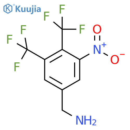 3,4-Bis(trifluoromethyl)-5-nitrobenzylamine structure