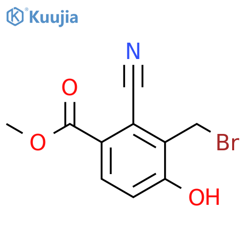 Methyl 3-bromomethyl-2-cyano-4-hydroxybenzoate structure