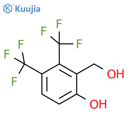 2,3-Bis(trifluoromethyl)-6-hydroxybenzyl alcohol structure