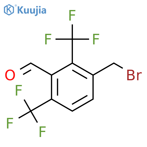 2,4-Bis(trifluoromethyl)-3-formylbenzyl bromide structure