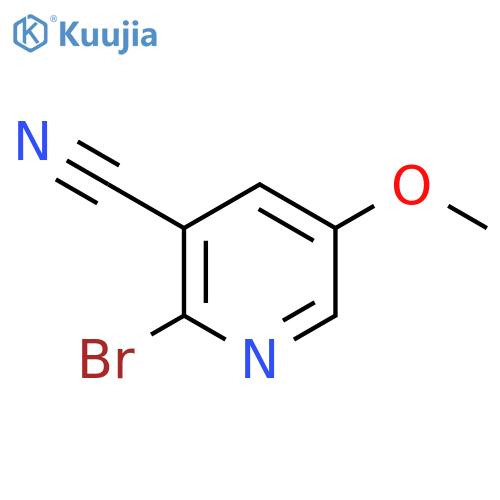 2-bromo-5-methoxypyridine-3-carbonitrile structure