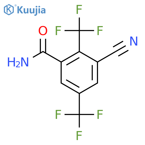 2,5-Bis(trifluoromethyl)-3-cyanobenzamide structure
