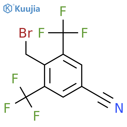 2,6-Bis(trifluoromethyl)-4-cyanobenzyl bromide structure