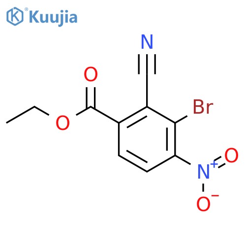 Ethyl 3-bromo-2-cyano-4-nitrobenzoate structure
