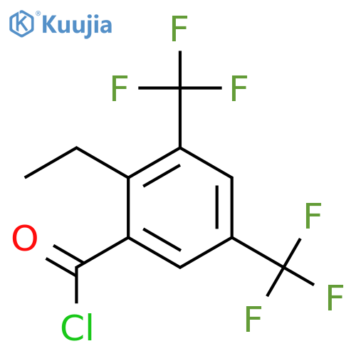 3,5-Bis(trifluoromethyl)-2-ethylbenzoyl chloride structure