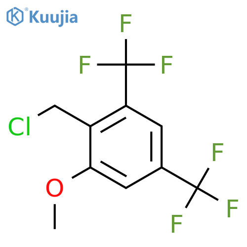 2,4-Bis(trifluoromethyl)-6-methoxybenzyl chloride structure