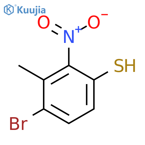 4-Bromo-3-methyl-2-nitrothiophenol structure
