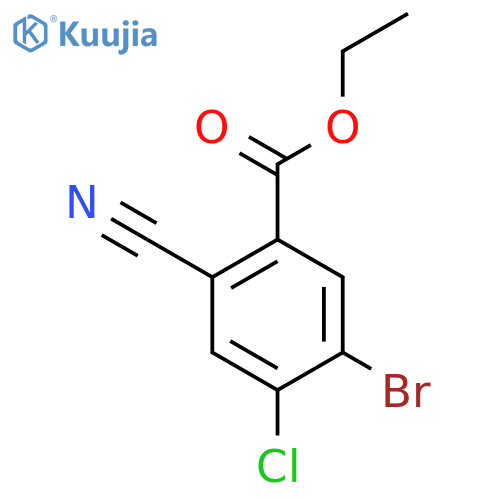 Ethyl 5-bromo-4-chloro-2-cyanobenzoate structure