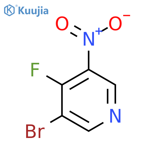 3-Bromo-4-fluoro-5-nitropyridine structure