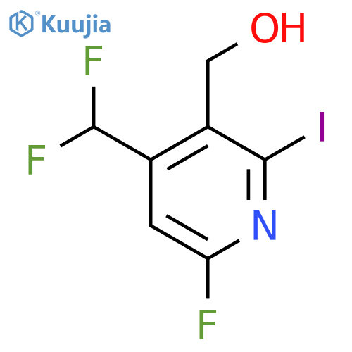 4-(Difluoromethyl)-6-fluoro-2-iodopyridine-3-methanol structure